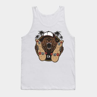 california skate bear Tank Top